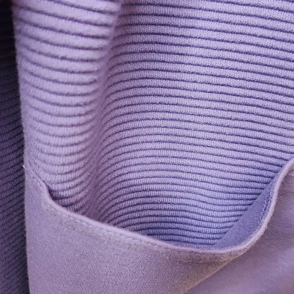 Nordstrom Women's CollectionPurple/Lilac Button Front CottonRibbed Jacket Size L - Picture 7 of 10